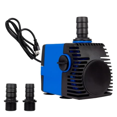 530 GPH Adjustable Pond Fountain Aquarium Fish Tank Water Pump 15’ SJTW 3-Prong Plug