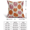 thumbnail image 5 of Pink Orange Pumpkin Fall Pillow Covers 16x16 Set of 2 Autumn Harvest Print Thanksgiving Decorative Throw Pillows Outdoor Farmhouse Cushion Case Seasonal Decor for Couch Sofa Bed, 5 of 6