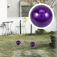 thumbnail image 1 of WRITWAA Outdoor Reflective Ball Mirror Shiny Purple Stainless Steel Sphere for Garden Decor 1Pcs, 1 of 8