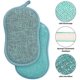 thumbnail image 3 of Dishwashing Sponge Washable Antibacterial Microfiber Reusable Double Sponge Scouring Pads for Nonstick Pans Pots Pans (4pcs Sponge), 3 of 5
