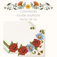 thumbnail image 2 of Keep Unique Folk Decoupage Napkins, Floral Luncheon Napkin, Assorted Color, Pack/20, 2 of 6