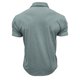 thumbnail image 3 of Mens Camisas de Manga Corta Color Sólido Botón de Solapa Bolsillo Turndown Collar Blusa para Negocios Informales, 3 of 4