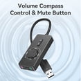 thumbnail image 2 of Vention: carte son externe USB vers 3.5mm, adaptur Audio USB vers écouteurs, Microphone, pour Macbook, ordinateur portable, PS4 zhangyuxiang LED, 2 of 2
