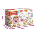 thumbnail image 2 of VALESSATI Pink Kids Kitchen Set 55-Piece Pretend Play Cooking Set with Sounds & Music, Ages 3+, 2 of 8