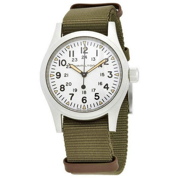 Hamilton Khaki Field White Dial Mechanical H69439411 Men's Watch