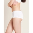thumbnail image 7 of Boody Organic Bamboo Ecowear Women Boyleg Briefs, White, x-Small - 2 Pack, 7 of 7