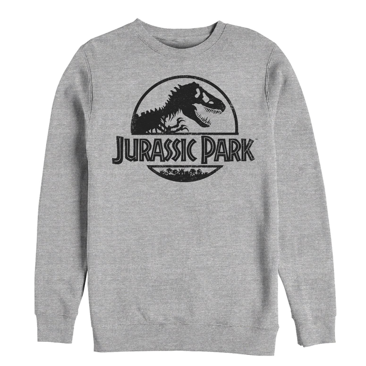 Men's Jurassic Park Classic Logo  Sweatshirt Athletic Heather X Large