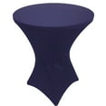 thumbnail image 2 of Gowinex Navy Blue 32 x 43 inches Cocktail Spandex Fitted Tablecloth, 2 of 5