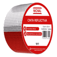 thumbnail image 1 of Cinta Reflejante Roja con Blanco Tipo Barricada Nioval Rollo de 10 Metros, 1 of 1