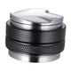 thumbnail image 4 of Distribuidor de café Tampers nivelador de café de doble cabezal herramienta de distribución de Base de acero inoxidable Base plana y ondulada para negro 53mm, 4 of 9
