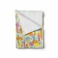 thumbnail image 2 of Abstract Soft Flannel Fleece Throw Blanket, Paint Blobs and Drips Pattern Watercolor Composition with Grunge Effect, Cozy Plush for Indoor and Outdoor Use, 50" x 70", Multicolor, by Ambesonne, 2 of 6