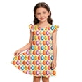 thumbnail image 3 of Gaexia Easter Print Dress Gown for Girls Kids Toddlers Casual Cute Party Wear Floral Spring Holiday Outfit, 3 of 4