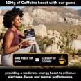 thumbnail image 4 of Funstitution 60 mg Natural Caffeine Gum (56pcs) | Contains Vitamin A, B6, B12, D, L-Theanine, Xylitol, Iron, Zinc, Magnesium | Focus & Energy Gum Caffeinated For Athletes | Pear And Hibiscus Flavor, 4 of 9