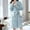 1Light Blue, variant on REUFTI Ladies Flannel Color Vertical Lines Bandage Pocket Warm Pajamas Nightgown,Womens Sleepwear Robes,Nightgowns For Women,Warm Sleeping Robe,Comfortable Sleeping Robe,Soft Nightgown,Home Robe
