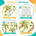 thumbnail image 3 of joogoo Green Coconut Tree Boys Swim Trunks Beach Swimsuit Shorts Boxer 12-13Y, 3 of 8