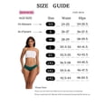 thumbnail image 5 of Wausea Period Underwear for Women & Teens - Reusable Leakproof Bikini Panties, 5-Pack (XS-4XL), 5 of 9