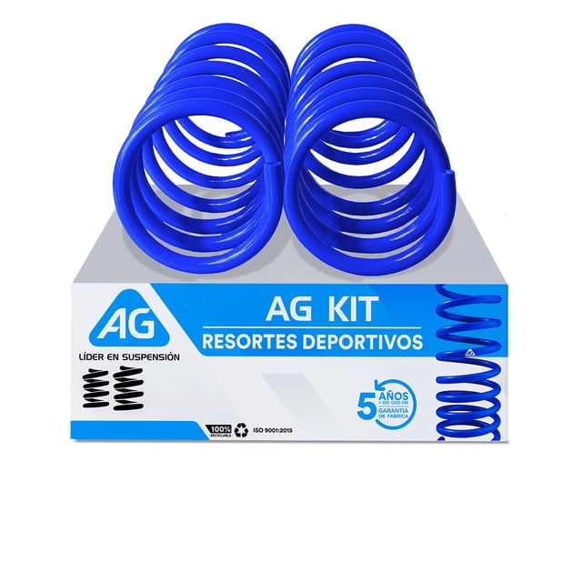 Resortes AG Kit para Auto Traseros para Volkswagen Gol Trend 2007 a 2017 2 Piezas Nuevos