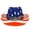 AB381 Multicolour, variant on Bainana 250 Anniversary USA Hat For Women Men Wide Brim Retro Breathable Red White And Blue Cowboy Hat For July 4Th Festival Party