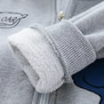 thumbnail image 3 of XBASW Toddler Boys Hoodie Jacket Fleece Warm Plush Inner Dinosaur Zip Hooded Coats Cardigan Jacket for 1-8Y, 3 of 6