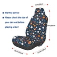 thumbnail image 2 of Picia Ball Sports Print Waterproof Sweating Car Seat Cover for Post Gym Workout, Running, Beach and Hiking, Universal Fit Anti-Slip Bucket Seat Protector, 2 of 5