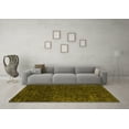 thumbnail image 3 of Ahgly Company Machine Washable Indoor Rectangle Abstract Yellow Contemporary Area Rugs, 5' x 7', 3 of 4