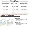 thumbnail image 2 of Qingpeng Girls Sport Bras Teens Girls Training Bras 12-15 with Adjustable Straps Fixed Pads, 2 of 3