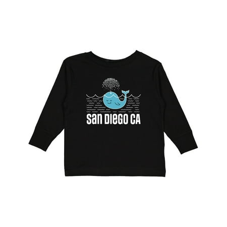 

Inktastic San Diego California Whale Gift Toddler Boy or Toddler Girl Long Sleeve T-Shirt