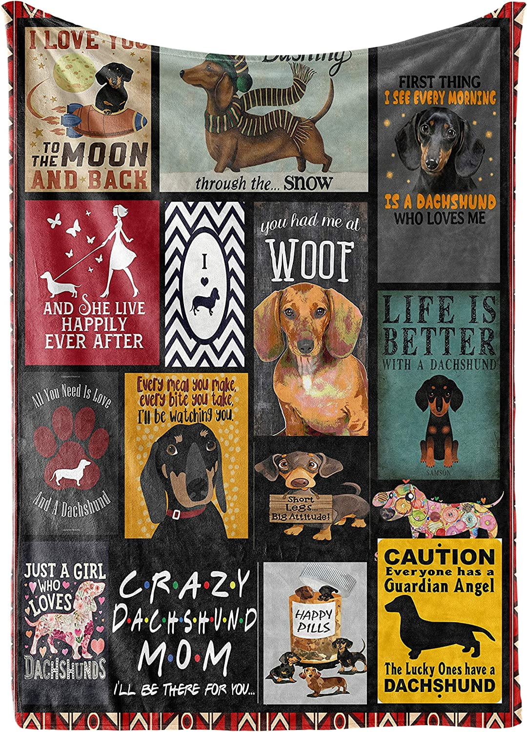 Blankets and Throws Dachshund Dog Flannel Fleece Kuwait Ubuy