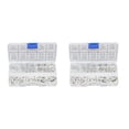 thumbnail image 1 of Injueey Anillos de seguridad E duraderos de acero inoxidable de 120 piezas Duradero y confiable para todas las aplicaciones 120 piezas 120 piezas 2Conjunto, 1 of 6