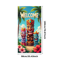 thumbnail image 2 of Tropical Design Tiki Banner Colorful Characters Polynesian Style Welcome Sign for Beach Party Outdoor Event Luau Celebration, 2 of 7