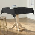 thumbnail image 2 of LA Linen Polyester Poplin Square Tablecloth, 58 by 58-Inch, Black, 2 of 2