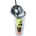 thumbnail image 3 of Silver Buffalo Disney Tim Burton Nightmare before Christmas Moon Scene Featuring Jack Skellington, Sally, and Zero Dome Glitter Top Travel Tumbler, 24 Ounces, 3 of 5