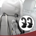 thumbnail image 3 of Unique Bargains 2 Pcs Universal Car Seat Headrest Hook for Purses and Bags Black 2.72"x1.54", 3 of 7