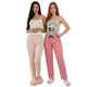 thumbnail image 1 of Set De 2 Conjunto Pijama Mujer Blusa Y Pantalón Dama Piyama Unitalla Pyjama, 1 of 5