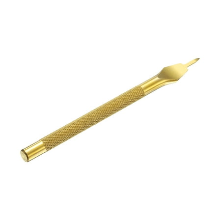 4mm 1 Prong Leather Hole Stitching Punch Tool for Hand Sewing, Gold