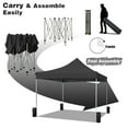 thumbnail image 5 of Lacoo 10' x 10' Pop-up Canopy with Straight Legs Wedding Party Tent Folding Gazebo Beach Canopy with Carry Bag,Black, 5 of 8