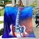 thumbnail image 1 of Manta artística de guitarra eléctrica clásica, manta de franela, manta de felpa para sala de estar, funda de sofá de camas para dormitorio, 1 of 4