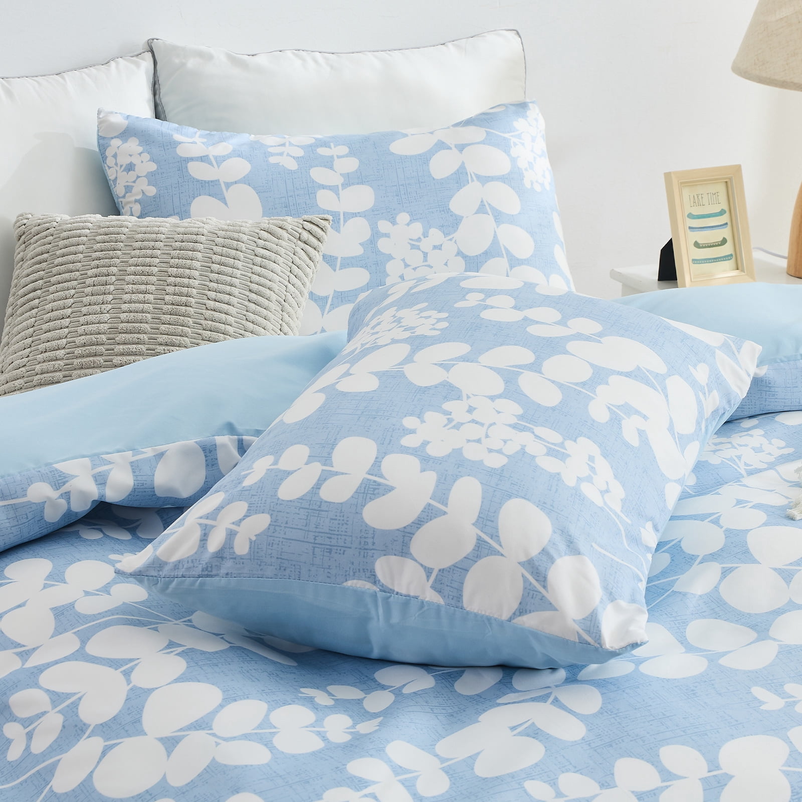 Hitime Twin Duvet Cover Set, Soft & Breathable Microfiber 3 Pieces Twin Bedding Sets, Pattern Twin Comfy Duvet Cover Set, with Zipper Closure (Twin)