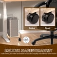 thumbnail image 4 of SUTENGDA Computer Tower Cart with Wheels Wood Computer Stand Cart Open Frame Design PC Case Stand Cart Practical Computer Tower Mobile Cart for Computer Host Home Office 17.13*8.86*3.94in, 4 of 10