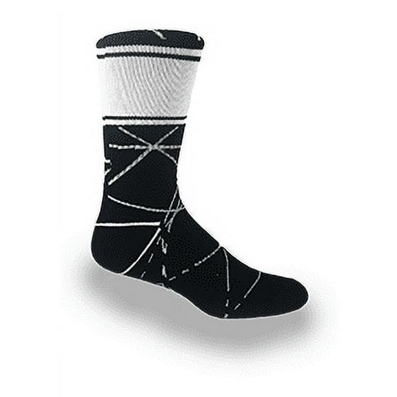 MOXY Socks Black/White Hybrid Custom Dye Sublimation Crew Socks