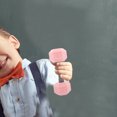 thumbnail image 3 of MOVTOTOP Pink Mini Dumbbells for Kids Made of Silicone Promoting Physical Development 2pcs, 3 of 7
