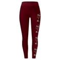thumbnail image 3 of WILLBEST Leggings de Yoga Con Estampado Navideño Clásico de Copa Roja Para Mujer, Cintura Alta, Para Entrenamiento, Fitness, Correr, Deportes, Ajustados Extra Grande, 3 of 3