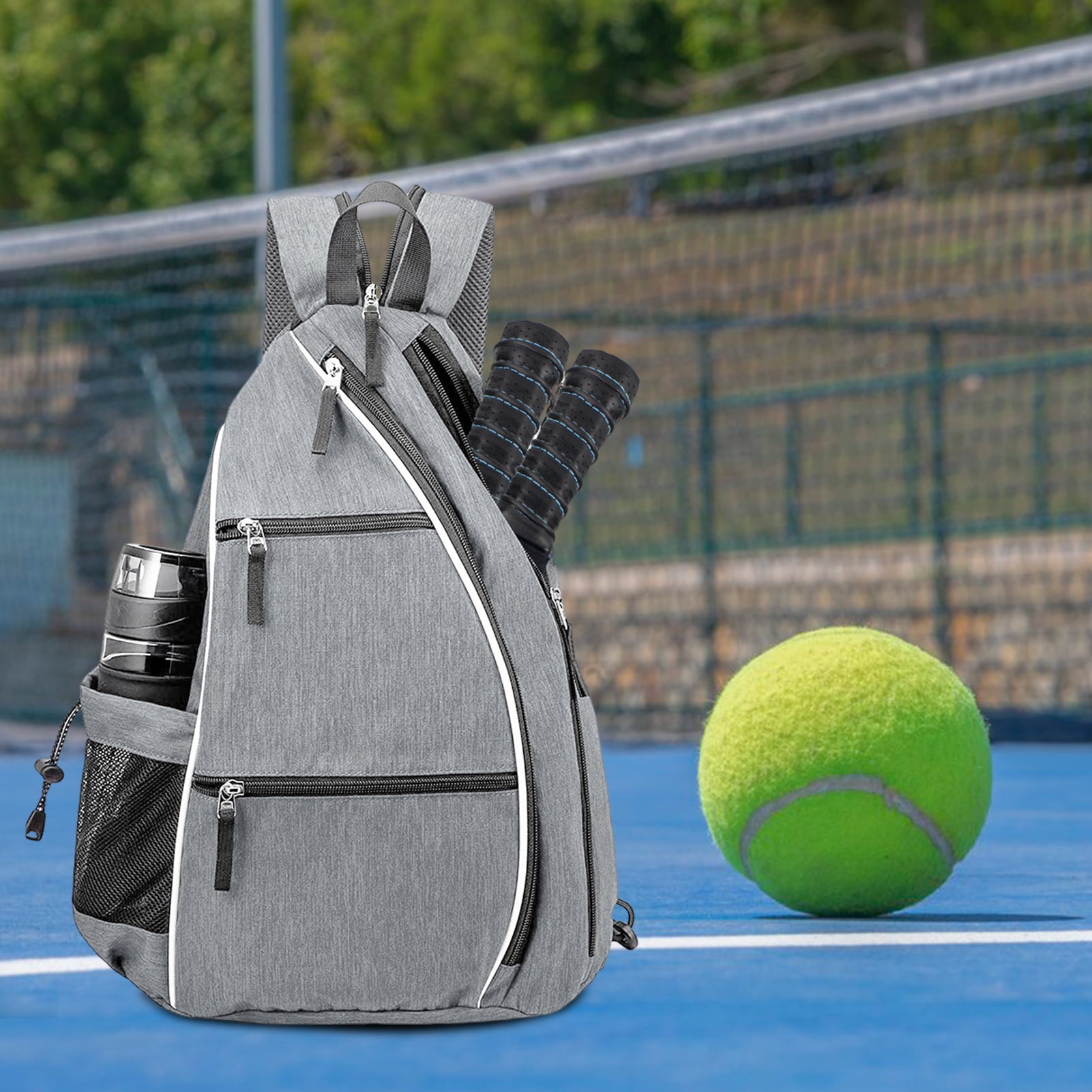 YIFAEUX Pickleball Paddle Backpack Mesh Pocket Adjustable Strap Waterproof Oxford Cloth Outdoor Sports Badminton Table Tennis Racket Storage Bag