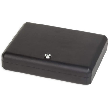 Bulldog BD1128 Pesonal Vault Key Lock & Security Cable Gun Safe Key Key 11 L x 8.5 W x 2.25 D (Exterior) 16 Gauge Steel Black