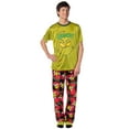 thumbnail image 6 of Dr. Seuss The Grinch Men's Pajama Pants Shirt and Socks 3 Piece Pajama Set, 6 of 7