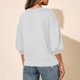 thumbnail image 4 of Sudaderas con capucha para mujer,Top informal para mujer, hombros caídos, manga tres cuartos, cuello redondo, mezcla de poliéster y elastano, corte holgado para uso diario, sopatenor, 4 of 8