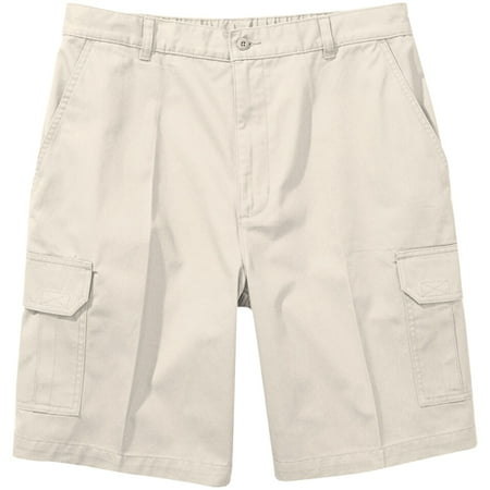 Puritan - Big Men's Cargo Shorts with Partially Elasticized Waist