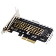 thumbnail image 4 of Tarjeta Adaptadora M.2 NVME A PCIe 4.0 X4 32 Gbps para PC Escritorio (deflector Media Altura), 4 of 9