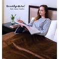 thumbnail image 2 of Brooklyn Jax Solid Plush Fleece King Blanket, Brown color, 2 of 7
