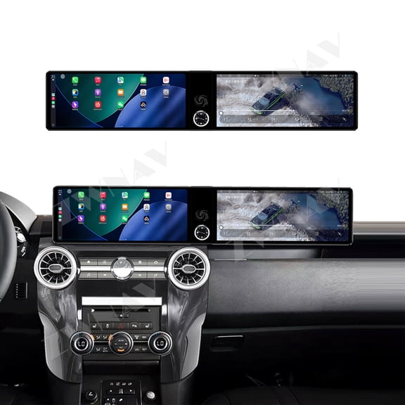 ZWNAV Dual 12.3 inch For Land Rover Discovery 4 2010-2016 GPS Navigation Android 13 Car Radio CarPlay Multimedia Player Head Stereo Unit HD Screen